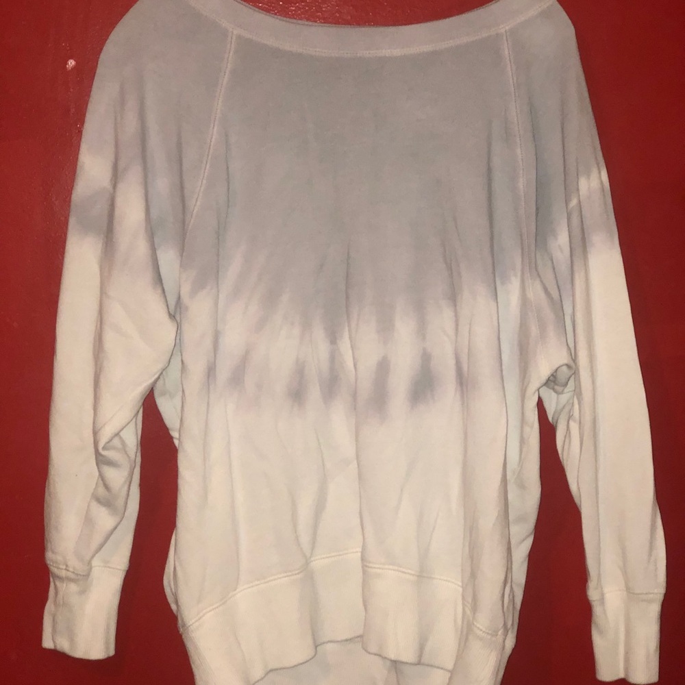 Crew neck tie dye sweatshirt